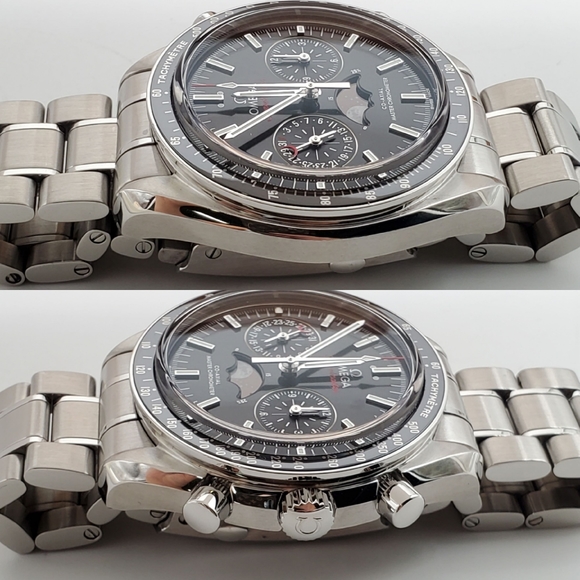 100% Authentic OMEGA Speedmaster Co-Axial Chronograph Moonphase Watch - Picture 7 of 16